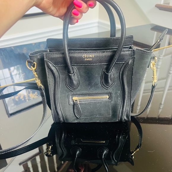 Celine Black Mini Bag with Gold Hardware and Minimalist Design - Picture 11 of 12